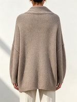 Cozy, Warm, And Loose-fitting Knit Cardigan