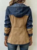 Chic Stylish All-cotton Patchwork Hooded Jacket