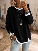Women's Khaki Pullover Hoodie, Drawstring Causal Crewneck Sweatshirt With Pocket