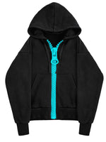Chic Oversized Zipper Hoodie