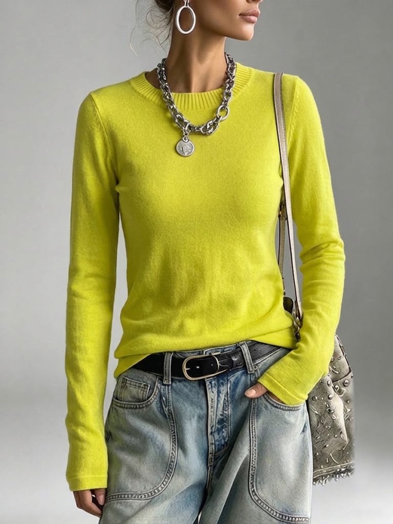 Cozy Slim-fit Fine-knit Sweater