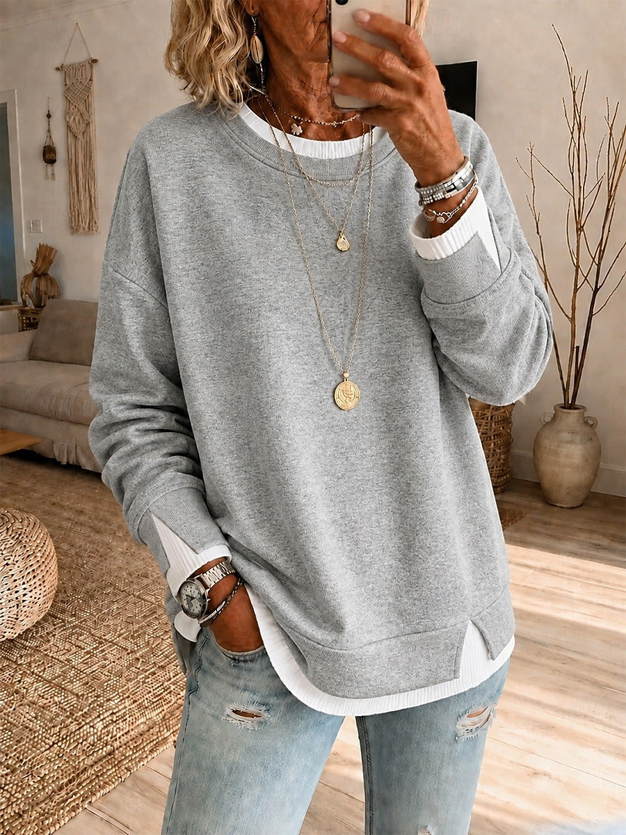 Women's Khaki Pullover Hoodie, Drawstring Causal Crewneck Sweatshirt With Pocket