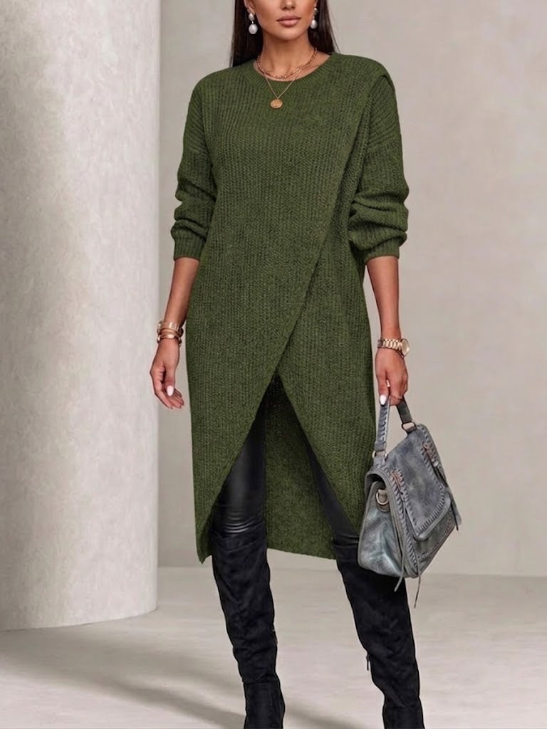 Long Knitted Dress-coat