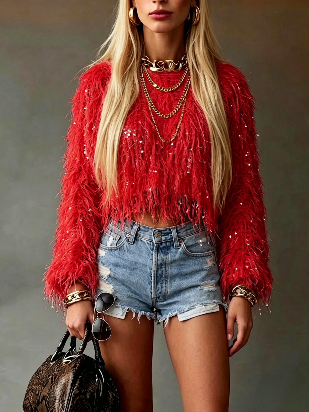 Handmade Tassel Knit Pullover