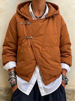 Casual Hooded Asymmetric Quilted Padded Jacket