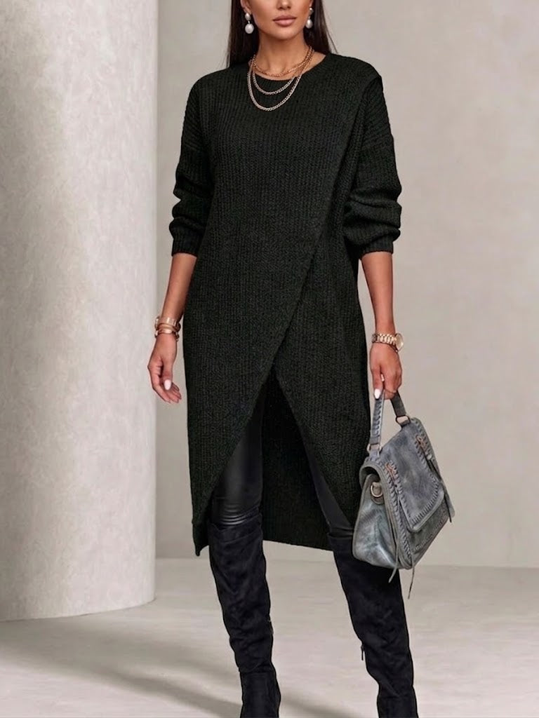 Long Knitted Dress-coat