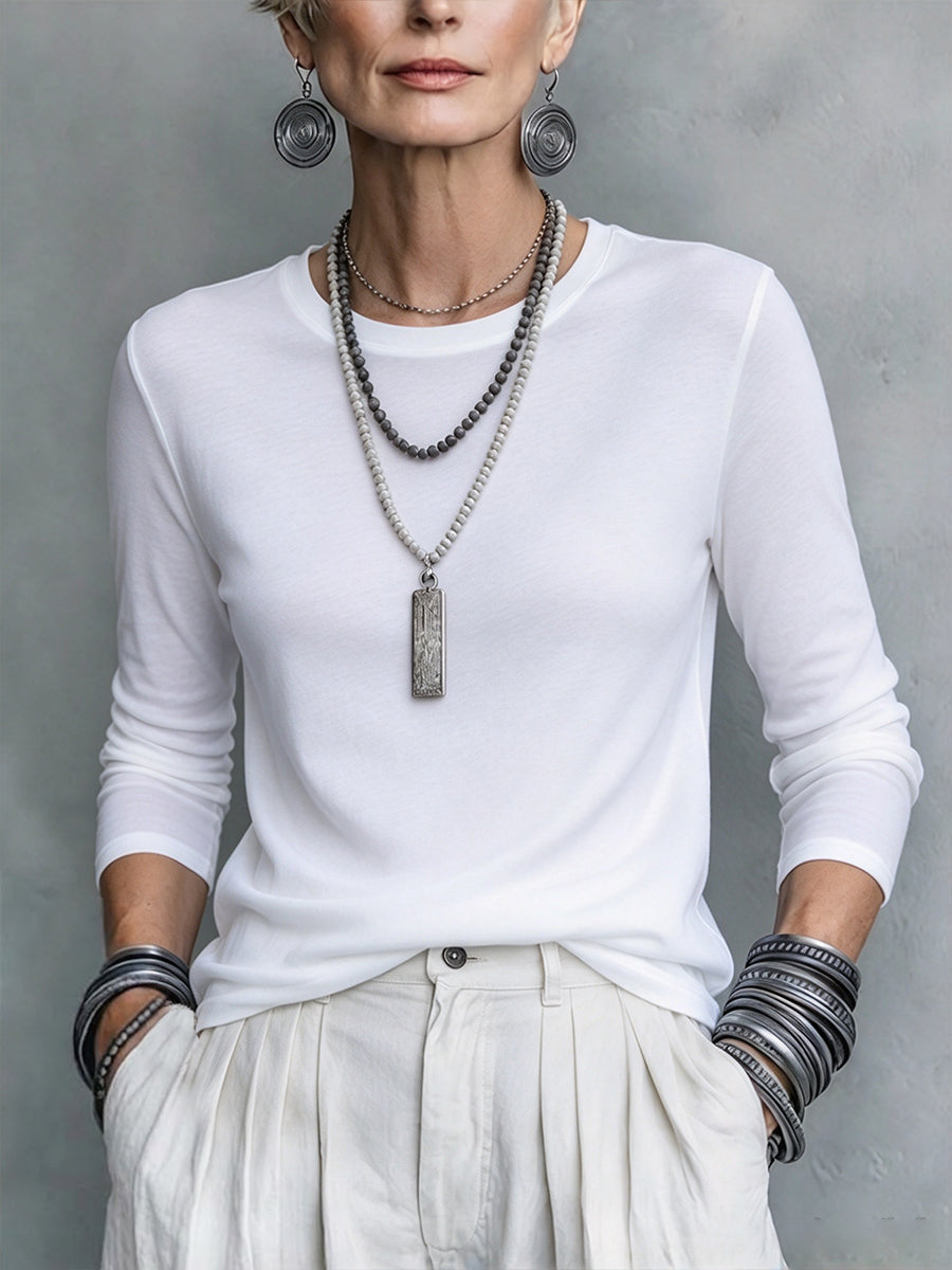 Two-piece Set Featuring A Casual Asymmetrical Denim Vest And A Long-sleeved Cotton Knit Top