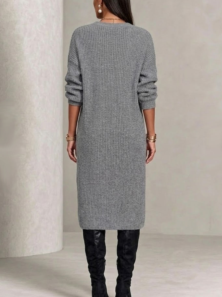 Long Knitted Dress-coat