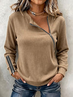 Comfortable Color Block Polka Dot Layered-Look Sweatshirt