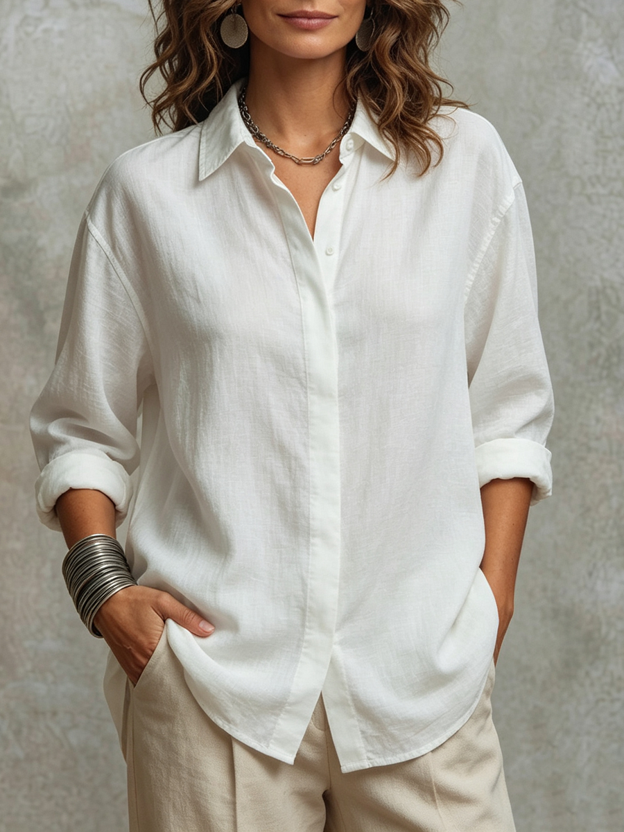 Boho Casual Hollow-out Crochet Mandala Lace Panel Shirt