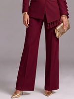Elegant Burgundy Mid Line Pant