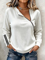 Comfortable Color Block Polka Dot Layered-Look Sweatshirt