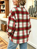 Cozy Oversized Plaid Fleece Shacket