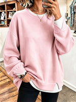 Cozy Chic Fake-two-piece Sweatshirt