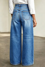 Stylish Casual Button-detail Jeans
