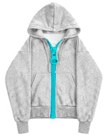Chic Oversized Zipper Hoodie
