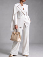 Elegant White Mid Line Pant