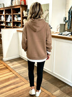 Cozy Casual Oversized Fake Two-piece Hoodie