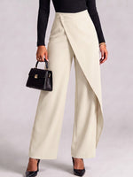 Women's Solid Color High-waisted Casual Loose Wide-leg Pants