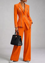 Stylish Tailored Blazer With Lace-up And Zipper Details