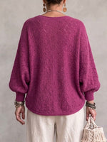 Knit Top With A Cowl Neck, Cut-out Details, And Lantern Sleeves.
