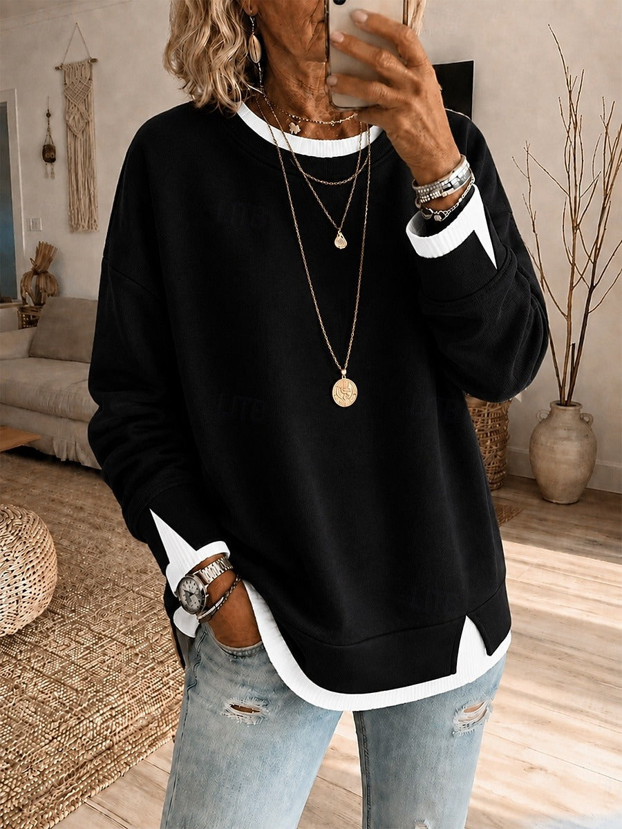 Women's Khaki Pullover Hoodie, Drawstring Causal Crewneck Sweatshirt With Pocket