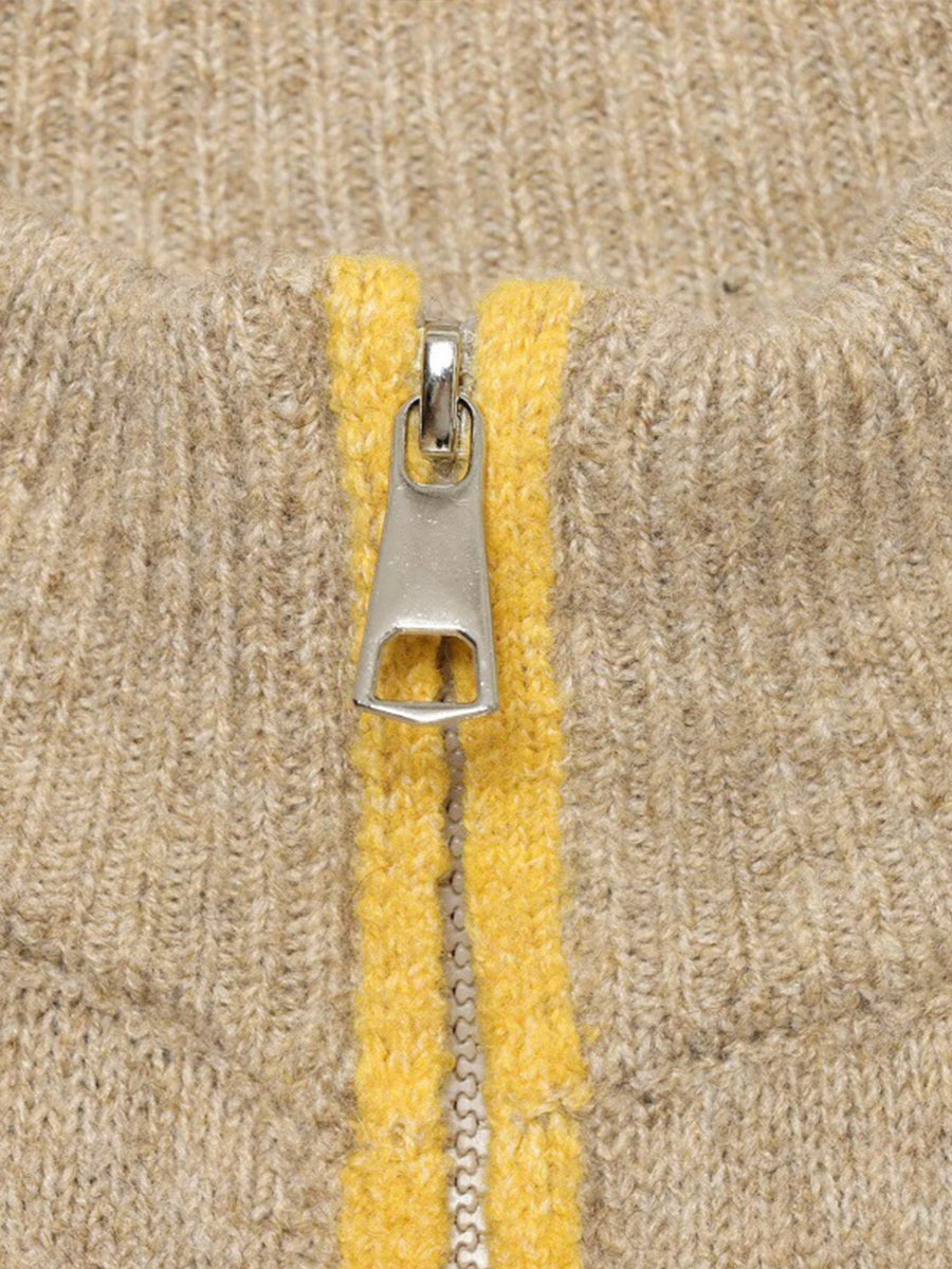 Chic Color Block Trim Knit Loungewear Set
