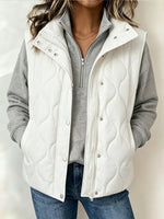 Casual Quilted Stand-collar Vest