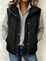 Casual Quilted Stand-collar Vest