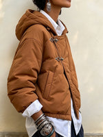 Casual Hooded Asymmetric Quilted Padded Jacket