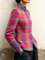 Vintage-style Plaid Jacket
