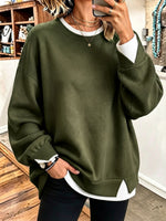 Cozy Chic Fake-two-piece Sweatshirt