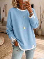 Women's Khaki Pullover Hoodie, Drawstring Causal Crewneck Sweatshirt With Pocket