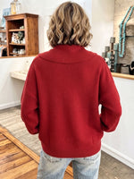 Cozy Stylish Cowl-neck Knitted Sweater