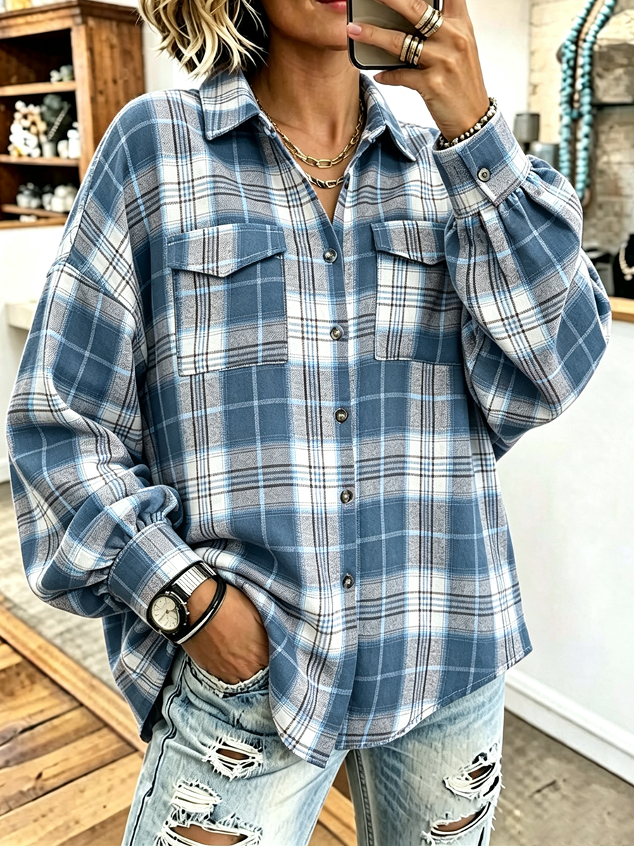 Cozy Oversized Plaid Shirt