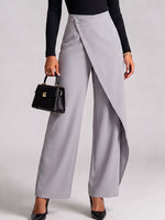 Women's Solid Color High-waisted Casual Loose Wide-leg Pants