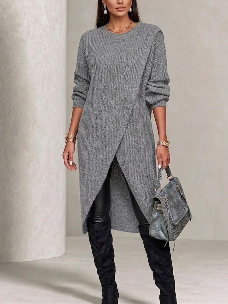 Long Knitted Dress-coat