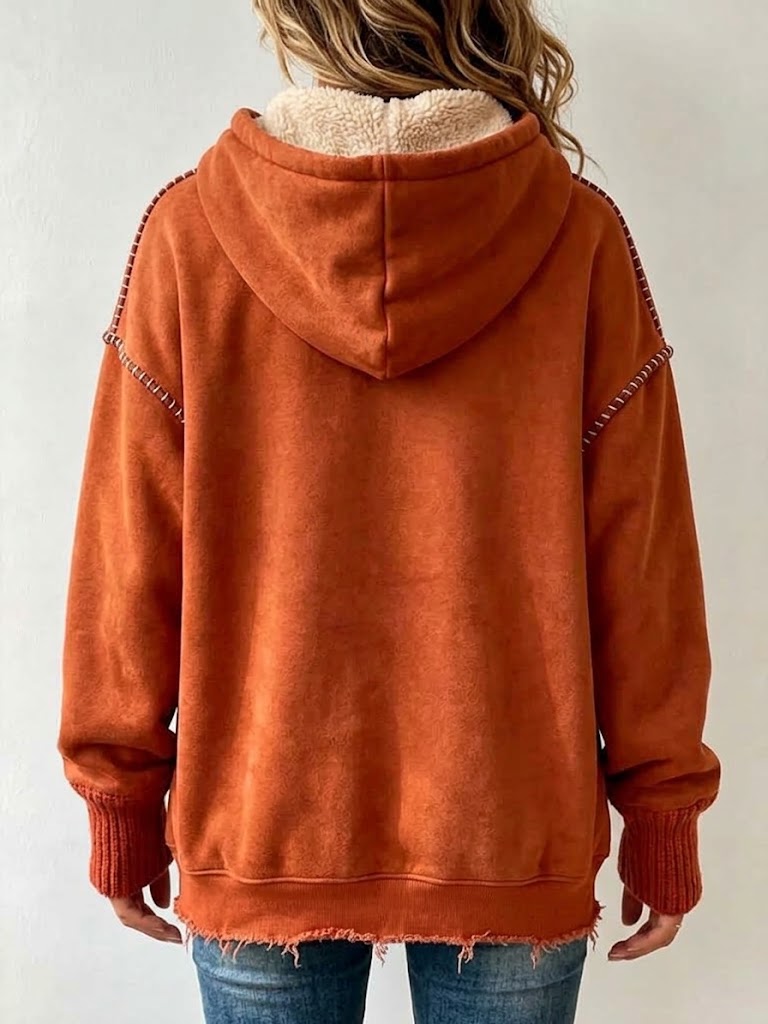 Casual, Thick, Loose-fit Hoodie