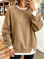 Cozy Chic Fake-two-piece Sweatshirt