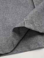 Chic And Sophisticated Grey Wide-leg Trousers With A Wrap-waist Design.